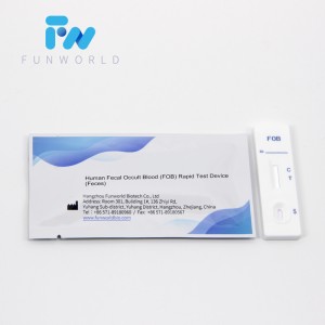 Human Fecal Occult Blood (FOB) Rapid Test Strip Human Fecal Occult Blood (FOB) Rapid Test Strip